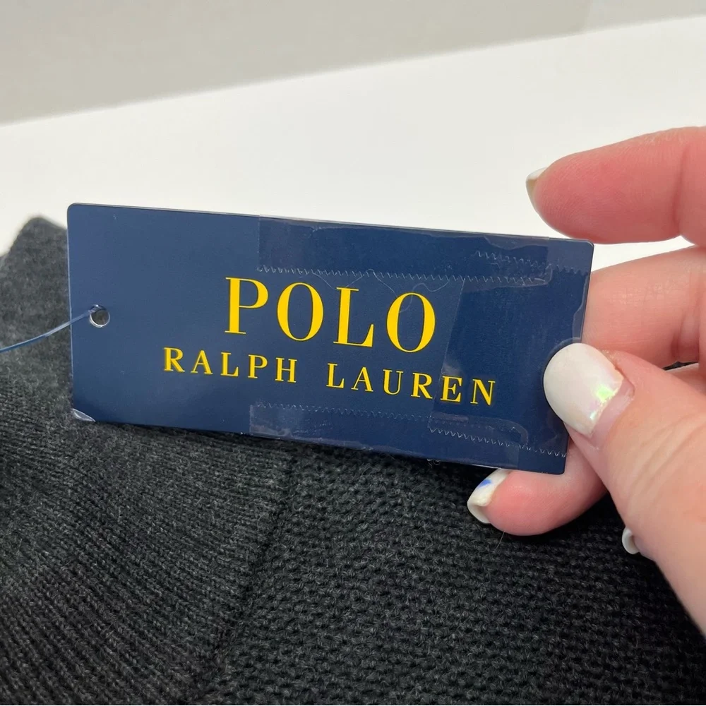 Polo Ralph Lauren Men's Size XXL Grey Quarter Zip Sweater Pony Logo Classics NEW